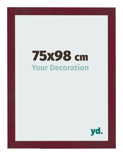 Cornice 75x98 cm Vino Rosso Spazzato MDF Bologna Davanti Dimensione | Yourdecoration.it