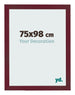 Cornice 75x98 cm Vino Rosso Spazzato MDF Bologna Davanti Dimensione | Yourdecoration.it