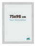 Cornice 75x98cm Acciaio Inox MDF Bologna Davanti Dimensione | Yourdecoration.it