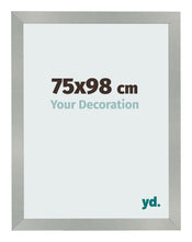 Cornice 75x98cm Alluminio Spazzolato MDF Bologna Davanti Dimensione | Yourdecoration.it