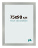 Cornice 75x98cm Alluminio Spazzolato MDF Bologna Davanti Dimensione | Yourdecoration.it