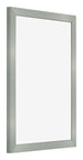 Cornice 75x98cm Alluminio Spazzolato MDF Bologna Davanti Obliquo | Yourdecoration.it