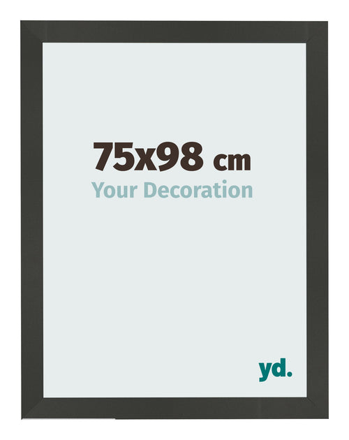 Cornice 75x98cm Antracite MDF Bologna Davanti Dimensione | Yourdecoration.it