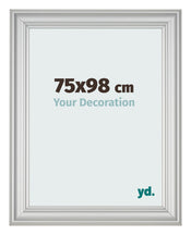 Cornice 75x98cm Argento Opaco MDF Lazio Davanti Dimensione | Yourdecoration.it