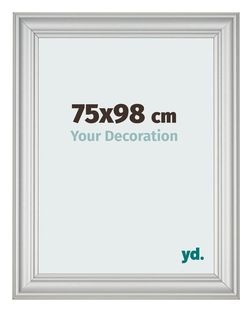 Cornice 75x98cm Argento Opaco MDF Lazio Davanti Dimensione | Yourdecoration.it
