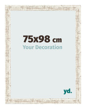 Cornice 75x98cm Bianco Vintage MDF Bologna Davanti Dimensione | Yourdecoration.it