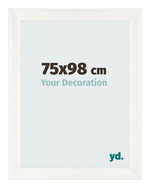 Cornice 75x98cm Bianco Vintage MDF Pisa Davanti Dimensione | Yourdecoration.it