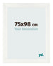 Cornice 75x98cm Bianco Vintage MDF Pisa Davanti Dimensione | Yourdecoration.it
