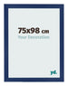 Cornice 75x98cm Blu Scuro Spazzato MDF Bologna Davanti Dimensione | Yourdecoration.it