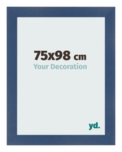Cornice 75x98cm Blu Scuro Spazzato MDF Pisa Davanti Dimensione | Yourdecoration.it