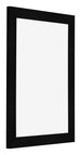 Cornice 75x98cm Nero Argento Lucido MDF Pisa Davanti Obliquo | Yourdecoration.it