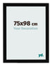 Cornice 75x98cm Nero Lucente MDF Bologna Davanti Dimensione | Yourdecoration.it