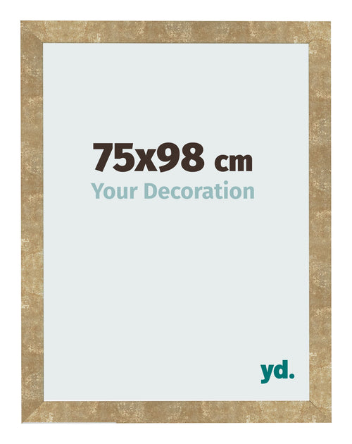 Cornice 75x98cm Oro Antico MDF Bologna Davanti Dimensione | Yourdecoration.it