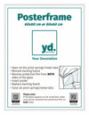 Cornice per Poster Plastica 60x80cm Bianco Lucente Davanti Dimensione | Yourdecoration.it