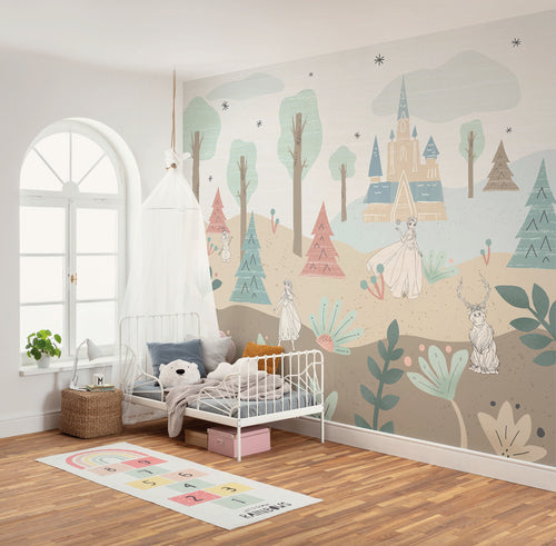 Disney Frozen Castle Playground Interno Carta da Parati DX6 224 | Yourdecoration.it