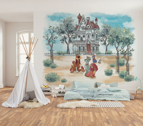 Disney Lady and the Tramp Sweet Home Interno Carta da Parati DX6 190 | Yourdecoration.it