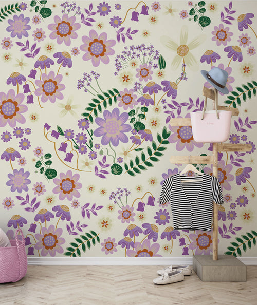Disney Minnie Mouse Gardening Club Beige Interno Carta da Parati DX5 198 | Yourdecoration.it