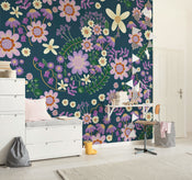 Disney Minnie Mouse Gardening Club Blue Interno Carta da Parati DX5 215 | Yourdecoration.it