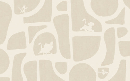 Disney The Lion King Animals and Shapes Carta da Parati DX8 218 | Yourdecoration.it