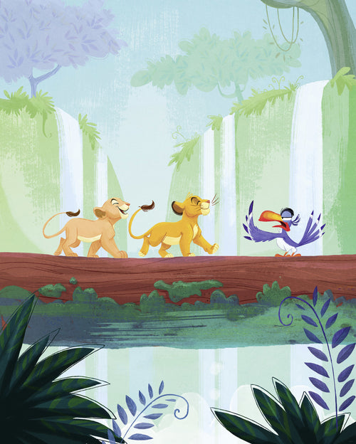 Disney The Lion King Classic Waterfall Carta da Parati DX4 220 | Yourdecoration.it