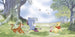 Disney Winnie the Pooh Friendly Day Carta da Parati DX10 243 | Yourdecoration.it
