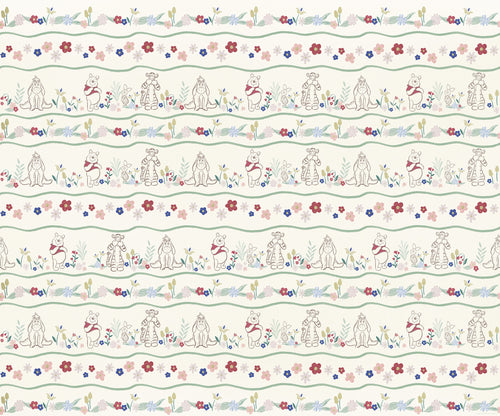 Disney Winnie the Pooh Friends In Garden Carta da Parati DX6 237 | Yourdecoration.it