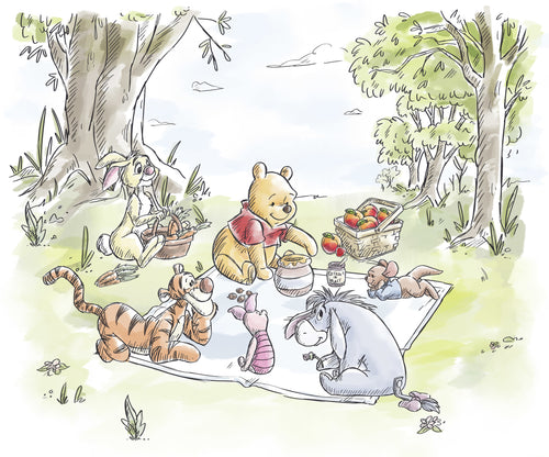 Disney Winnie the Pooh Nice for Picnics Carta da Parati DX6 217 | Yourdecoration.it