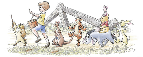 Disney Winnie the Pooh Walk along another Path Carta da Parati DX2 172 | Yourdecoration.it