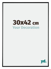 Evry Plastica Cornice 30x42cm Nero Lucente Davanti Dimensione | Yourdecoration.it