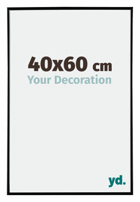 Evry Plastica Cornice 40x60cm Nero Lucente Davanti Dimensione | Yourdecoration.it