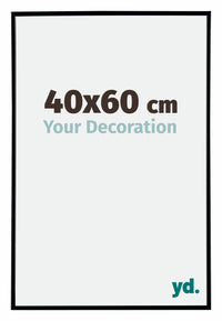 Evry Plastica Cornice 40x60cm Nero Opaco Davanti Dimensione | Yourdecoration.it