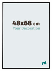 Evry Plastica Cornice 48x68cm Nero Opaco Davanti Dimensione | Yourdecoration.it