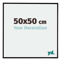 Evry Plastica Cornice 50x50cm Nero Opaco Davanti Dimensione | Yourdecoration.it