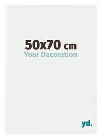 Evry Plastica Cornice 50x70cm Bianco Lucente Davanti Dimensione | Yourdecoration.it