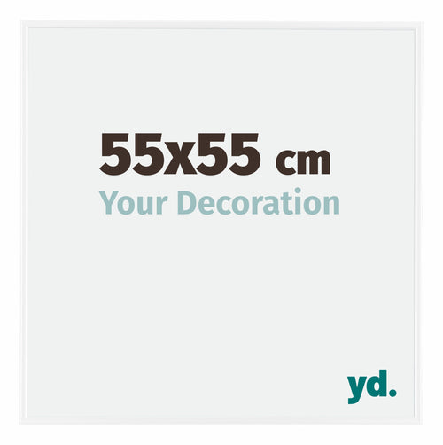 Evry Plastica Cornice 55x55cm Bianco Lucente Davanti Dimensione | Yourdecoration.it