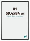 Evry Plastica Cornice 59-4x84cm Nero Lucente Davanti Dimensione | Yourdecoration.it