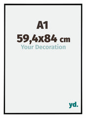 Evry Plastica Cornice 59-4x84cm Nero Opaco Davanti Dimensione | Yourdecoration.it