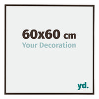 Evry Plastica Cornice 60x60cm Antracite Davanti Dimensione | Yourdecoration.it