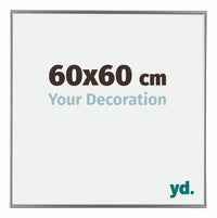 Evry Plastica Cornice 60x60cm Argento Davanti Dimensione | Yourdecoration.it