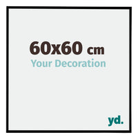 Evry Plastica Cornice 60x60cm Nero Opaco Davanti Dimensione | Yourdecoration.it