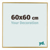 Evry Plastica Cornice 60x60cm Oro Davanti Dimensione | Yourdecoration.it