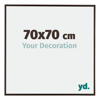 Evry Plastica Cornice 70x70cm Antracite Davanti Dimensione | Yourdecoration.it