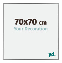 Evry Plastica Cornice 70x70cm Argento Davanti Dimensione | Yourdecoration.it