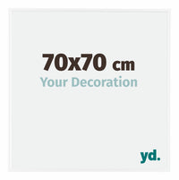 Evry Plastica Cornice 70x70cm Bianco Lucente Davanti Dimensione | Yourdecoration.it