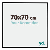 Evry Plastica Cornice 70x70cm Nero Opaco Davanti Dimensione | Yourdecoration.it