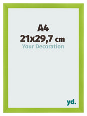 Cornice A4 - 21x29,7 cm - Verde - MDF - Pisa