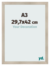 Cornice A3 - 29,7x42 cm - Quercia Chiaro - MDF - Pisa