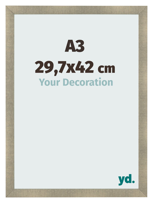 Cornice A3 - 29,7x42 cm - Oro Antico - MDF - Pisa