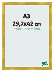 Cornice A3 - 29,7x42 cm - Oro Vintage - MDF - Pisa