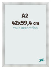 Cornice A2 - 42x59,4 cm - Alluminio Spazzolato - MDF - Pisa